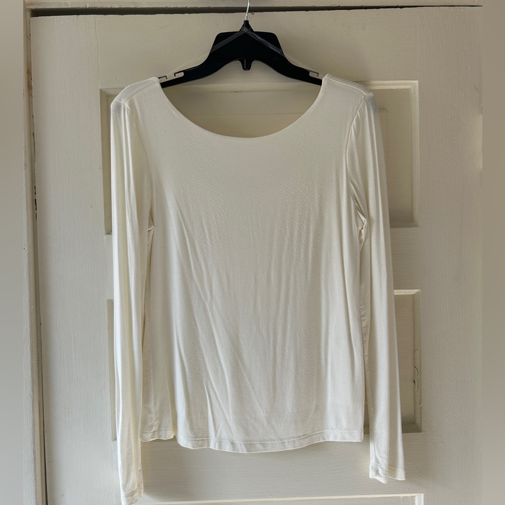 Elegant White Long Sleeve Top